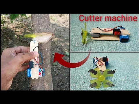 How to make a cutter machine || homemade mini cutter || mini cutter machine