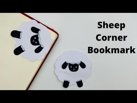Origami Paper #sheep Corner Bookmark!! Paper Crafts For School / Origami Bookmark / Paper Craft New