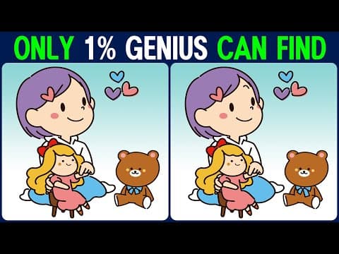 Puzzle / Find the Difference │Improve your concentration and keep your brain healthy!