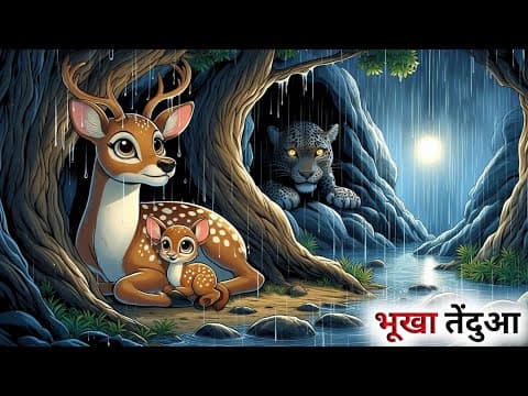 एक भूखे तेंदुए की कहानी // Hindi kahani // Panchatantra Ki Kahani