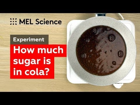 How much sugar is in cola simple experiment to do at home