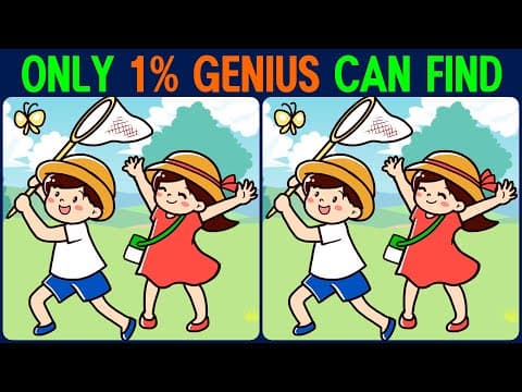 【Find the Difference】 A smart way to keep your brain healthy! Find the difference in 90 seconds!