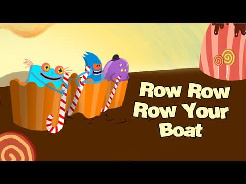 Row, Row, Row Your Boat ⛵️ | English Nursery Rhymes For Kids | Learn Series For Kids | Rajshri Kids