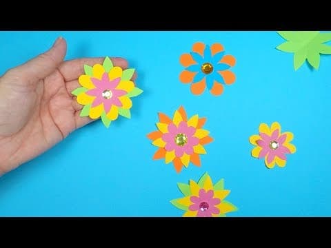 How to Make a Paper Flower | Paper Crafts for Kids