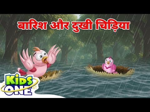 बारिश और दुखी चिड़िया | Rain And The Sad Bird | Hindi Stories For Kids | Hindi Kahani #kidsonehindi