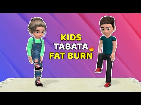 13 MIN TABATA FAT BURN EXERCISE FOR KIDS