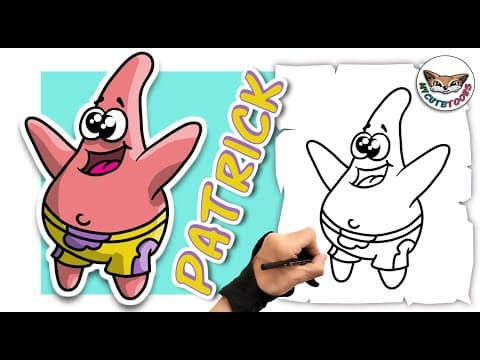 How to draw and color patrick star - spongebob