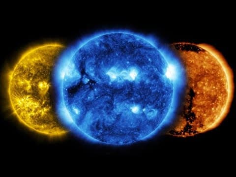 Why does NASA observe the sun in different colors