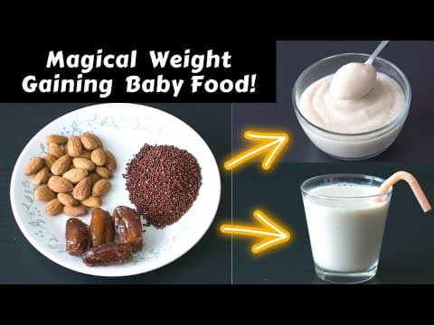 Baby Food | Weight Gaining Ragi Badam Milk 4 Brain Development, Hemoglobin & Bone Strength(Calcium)
