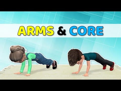 FLAT BELLY + STRONG ARMS: ARM & CORE EXERCISES FOR KIDS