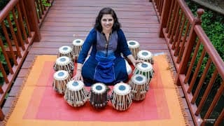 National Anthem of India Jana gana mana played in tabla|tabla tarang by Retnasree iyer
