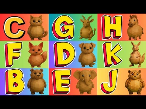 ЁЯО╡ ABC Paper Animal Sound Song ЁЯР╛| 26 Cute Fat Animals A-Z ЁЯМ│ Save Forests, Protect Nature|Meow Meow TV