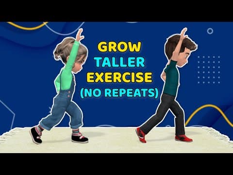 21 MOVES TO GROW TALLER: KIDS EXERCISE (NO REPEATS)