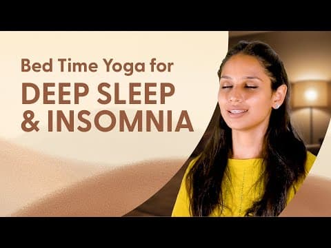 Yoga for Bedtime | गहरी नींद के लिए योग @satvicyoga