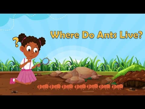 Where Do Ants Live? - Facts About Ants - Insect Facts - Insect Facts For Kids - Ant facts for kids