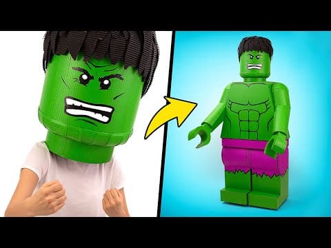 Awesome cardboard costume for real superheroes