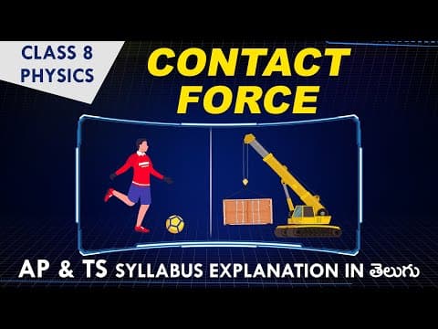 Contact Force in telugu | Balam | Physics in telugu