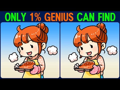 【Find the Difference】 For the smart you! Find the difference in 90 seconds!