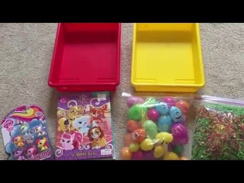 How to Create Surprise Eggs Sensory Bins for Young Children!