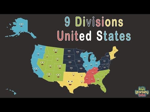 United States Song - 50 States and 9 Divisions of the USA