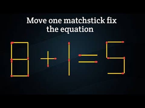 Genius only can solve |Matchstick puzzle 2 @balu-basket