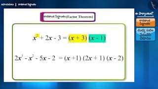 కారణాంక సిద్ధాంతం|Part 1/3|Factor Theorem