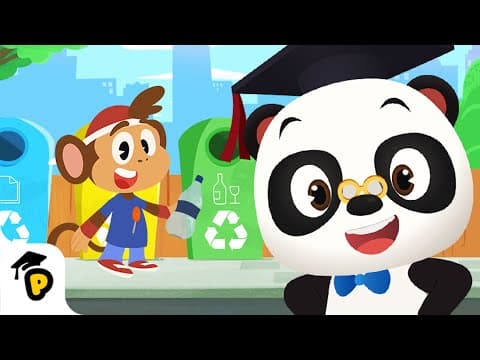Which bin should Bip use? | Learn about Recycling | Kids Learning Cartoon | Dr. Panda TotoTime S1