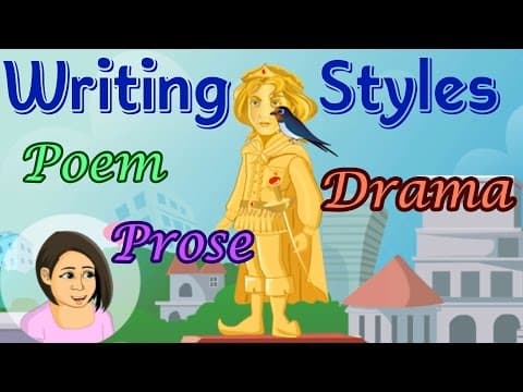 Forms of writing poem drama and prose - differences fun and educational activities