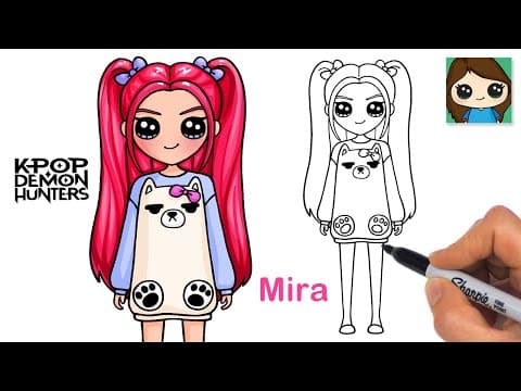 How to Draw Mira | KPop Demon Hunters - YouTube