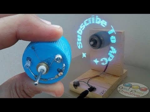 How to make a programmable LED Fan at home