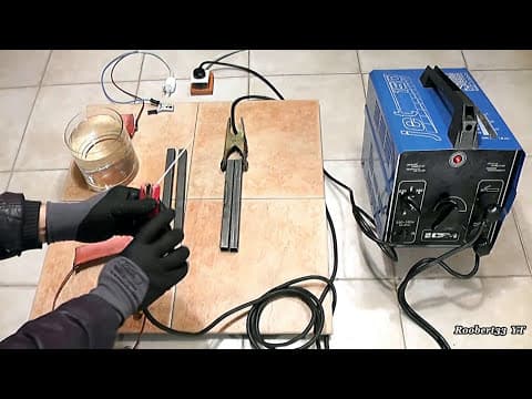 Test electric welding machine VS water welding machine