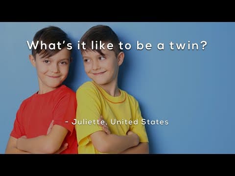 What's it like to be a twin