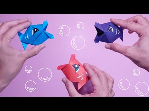 How to make Origami Talking Fish