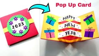 Happy New Year Pop up Card | Happy New Year Greating Card | New Year 2023 Card Ideas
