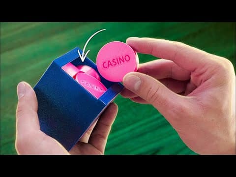 Try to Hide all the Chips in the Box 3D printed CASINO puzzle