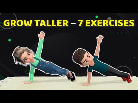 7 EXERCISES TO GROW TALLER – KIDS WORKOUT