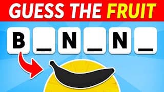 Guess the Fruit & Vegetable Without Vowels | Easy, Medium, Hard, Impossible