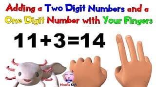 Adding a Two Digit and a One Digit Number with Fingers