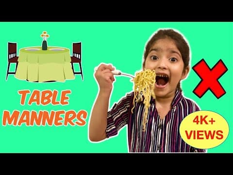 DINING ETIQUETTE FOR KIDS | Learn Table Manners