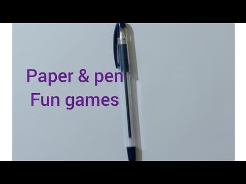 2 Fun games # 1 || To play with your children || paper and pen board games