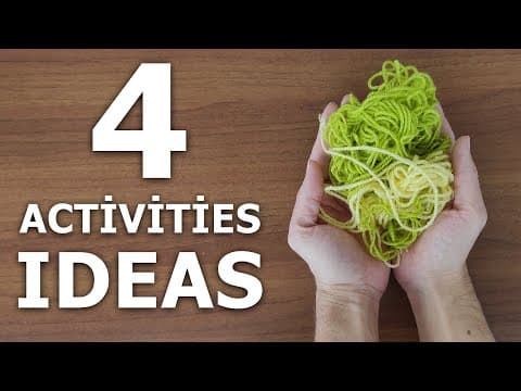 4 different activities ideas - activities for 3 year olds at home