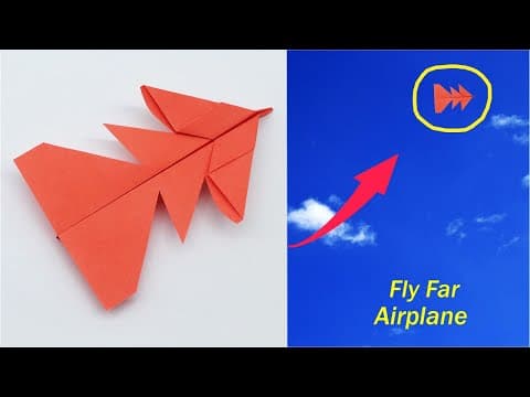 How To Make a Paper Airplane That Fly Far - Diy Paper Plane