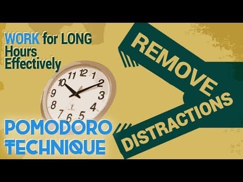 Remove Distraction: How to use Pomodoro Technique(Hindi) for Studying and Work. Hum Jeetenge.