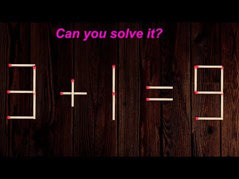 move 1 stick to make the equation correct #puzzle #matchstick #math #puzzlegames #mathtricks