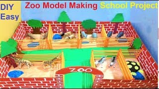 zoo model making easy using cardboard and paper | diy