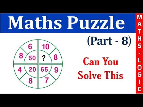 Maths puzzle (part 8) - how to solve maths puzzle - hardest puzzle - puzzles with answers telugu
