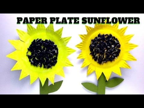 How to Make a Paper Plate Sunflower | Mothers Day Craft