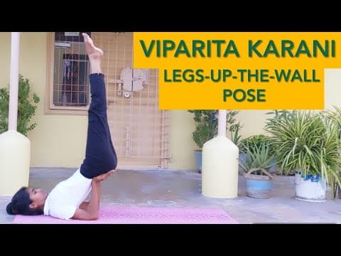 Viparita karani mudra - how to do step by step viparita karani