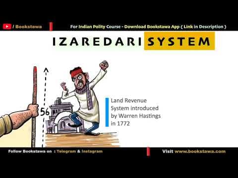 ఇజారేదారి | Izaredari | Land Revenue System in Telugu