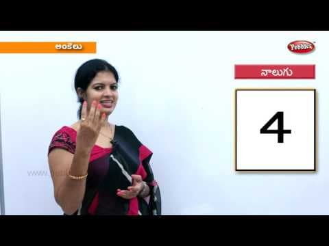 Learn telugu numbers for kids